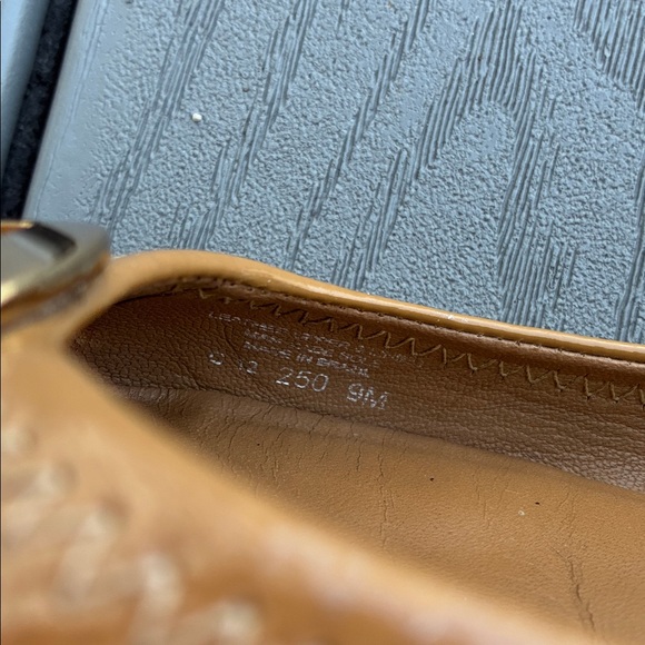 Tory Burch Patent Leather Travel Ballet Flats Tan Size 9 - Picture 12 of 12